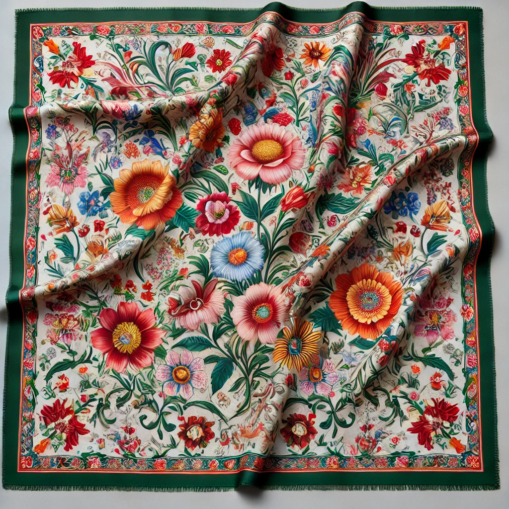 グッチ フローラ スカーフ（AIイメージ）