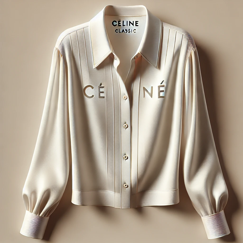 セリーヌ クラシック ブラウス（AI生成画像）