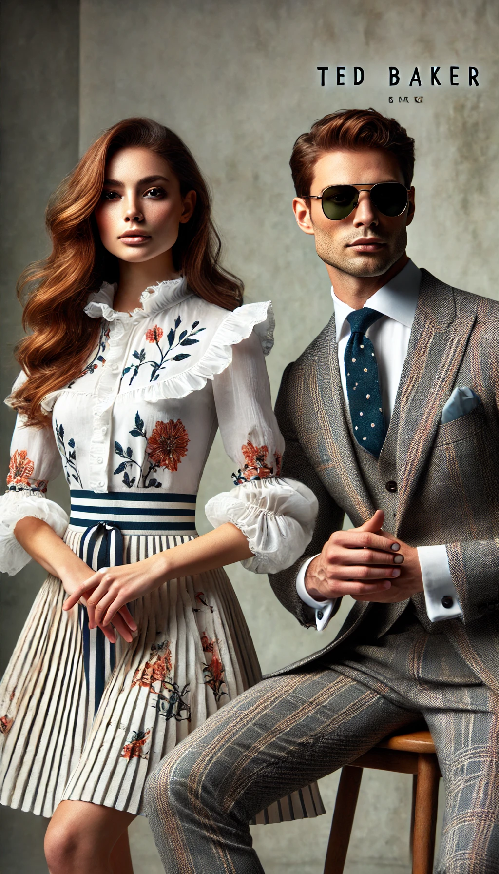 テッドベーカーのユニークさを象徴するスタイリッシュな装い