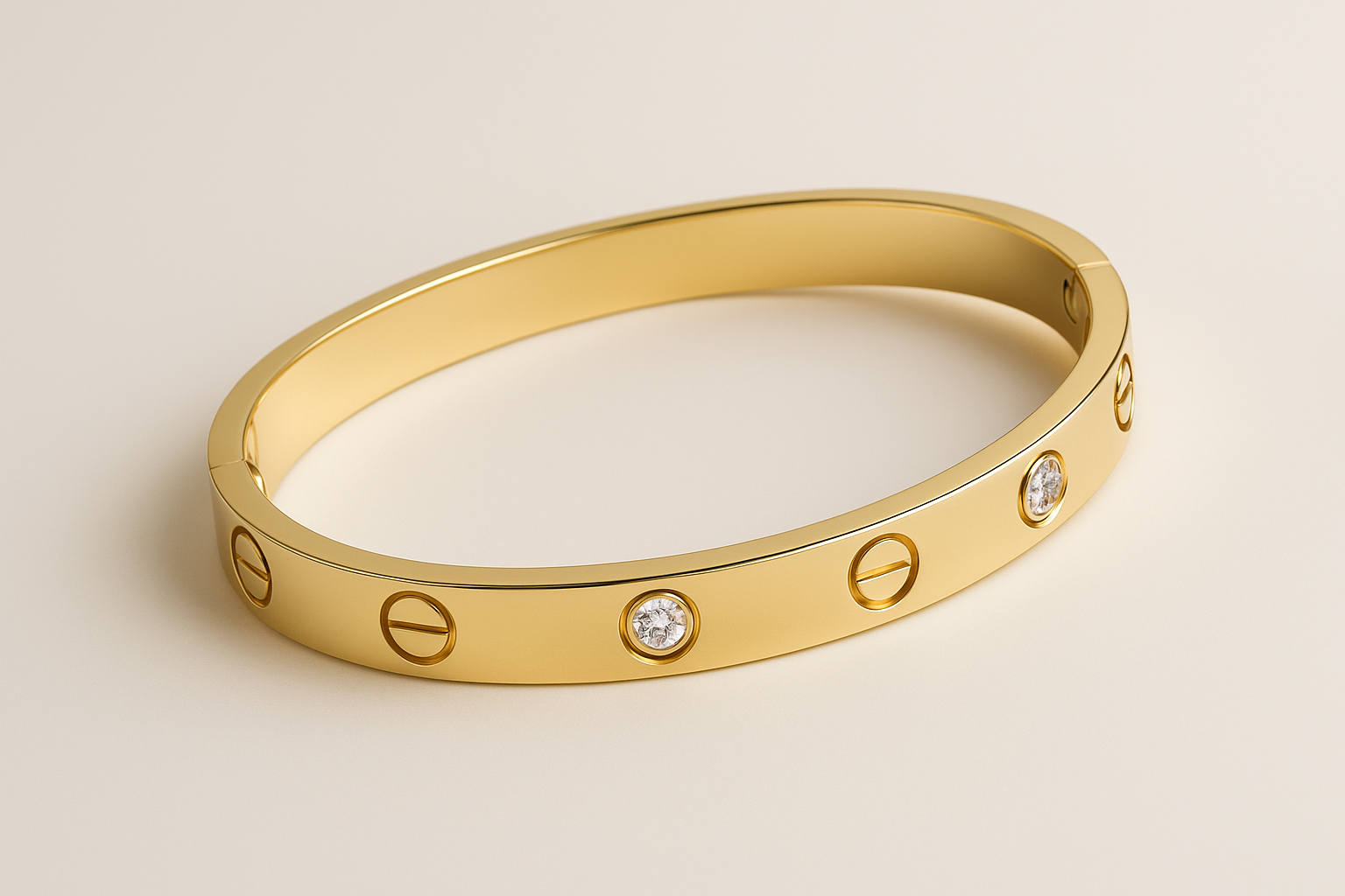 カルティエ LOVE ブレスレット 18K ダイヤのAIイメージ